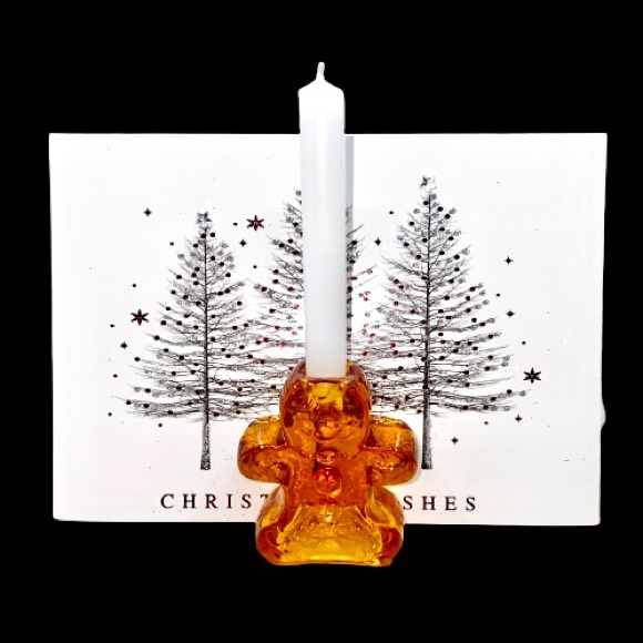 Williams Sonoma Other - 4 Williams Sonoma Gingerbread Man Taper Candle Holders for Holiday and Christmas